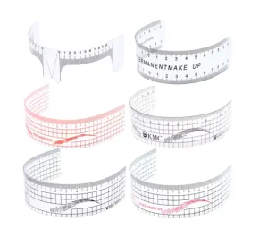 Flexible Ruler Perfect Brow Guide Transparent Rulers for PMU Beginner and School Training