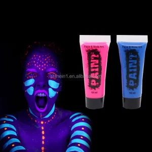 Fluorescent Glow Blacklight Body Paint Halloween Party Uv Neon Face Painting