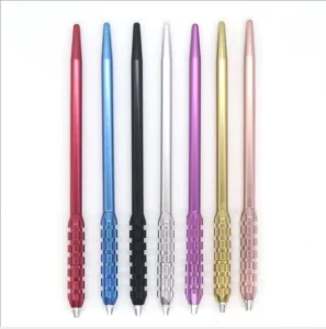 Fog Shading Pen Manual Hand Tool with 3 Round Needles for Eyebrow PMU Microblading