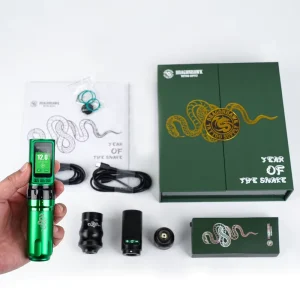Fold Pro 3000mAh Adjustable Stroke Digital Display Electric Tattoo Gun Professional Wireless Tattoo Pen Machine