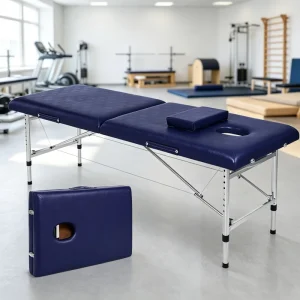 Folding Massage Table Portable Height Adjustable Aluminum Frame Spa Bed Professional Physiotherapy Bed with Hole