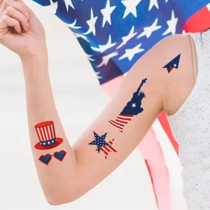 Football Fans Face and Body Temporary Tattoo Sticker National Flag Body Arms Decorative Design