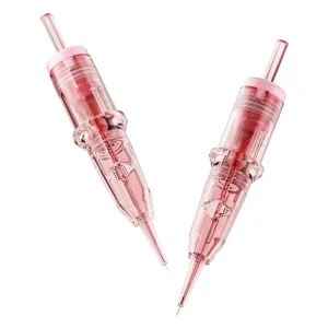 For Pink Premium Permanent Eyebrow Tattoo Membrane Cartridge 20-Piece Disposable Needle 304 Stainless Steel Skin Safe