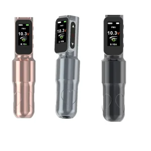 For WQHP17 3.5mm Stroke Wireless Tattoo Pen Microblading Machine Aircraft Aluminum Lithium Battery Disposable Permanent 10000