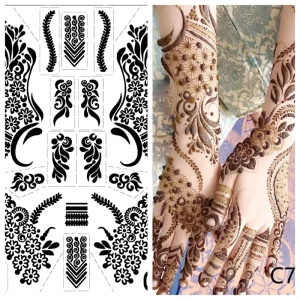 For Women Temporary Body Glitter Art Tattoo Sticker Multiple Designs