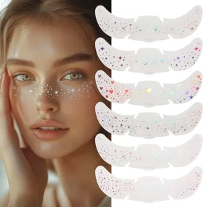 Free Collocation Temporary Tattoo Stickers Women Fashion Face Body Art Festival Adornment Party