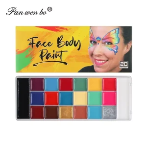 Free Custom Art Body for Kid OEM Set Brillant Make up Color Painting Palette Makeup Face Paint Kit