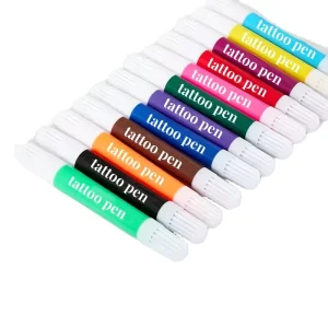 Free Sample Erasable Dual Sided Water Based Body Painting Pens Non toxic Washable Tattoo Children Stage Performance Makeup