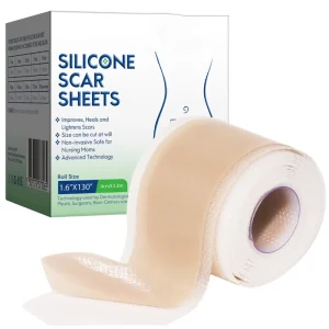 Free Sample Medical Grade Self-Adhesive Silicone Hypoallergenic Scar Removal Bandage Reusable Scar Sheet Tape Body Scar Strip