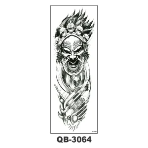 Full Arm Temporary Black Sexy Body Tattoos New Tribal Designs Waterproof Tattoo Sticker