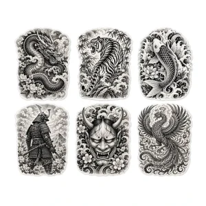 Full Back Waterproof Temporary Tattoo Sticker Large Size Water Transfer Body Art for Men Women Custom