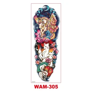 Full Color Eco Friendly Paper Large Size Long Lasting Sleeve Tattoos Stickers Full Arm Tribal Totem Temporary Tattoos for Adult