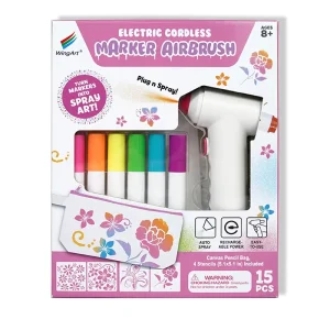 Full Custom DIY Marker Airbrush Cordless Rechargeable Electric Air Marker Airbrush Spray Painting Graffiti Pen Drawing Toy