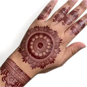 Full Hand Red Henna Temporary Tattoo Stickers Henne Tatouage Marron Henna Tattoo Designs Stickers Women