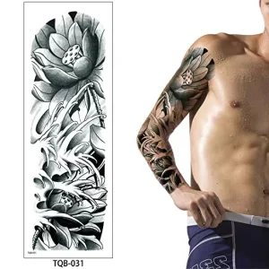 Full Sleeve Arm Tattoo Stickers Eco-friendly Smart Sticker Temporary Different Patterns