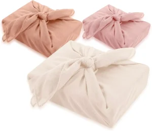 Furoshiki Christmas Wedding Birthday DIY Crafts Party Reusable Durable Cotton Linen Gift Wrap Cloth Wrapping Fabric for