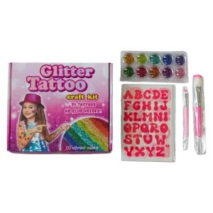 GLITTER TATTOO CRAFT KIT