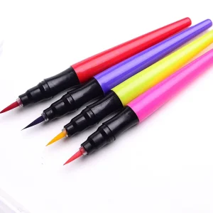 Golden Phoenix Water Based 8 Color Soft Nib Dry Erase & Wet Erase Skin Tattoo Marker for Face Body Paint with 10mm Writing Width