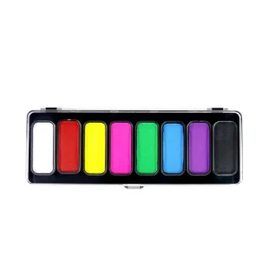 GP Customized Professional Water Based Aqua Vegan Body Painting Supplies Washable Face Body Paint Palette for Halloween Children