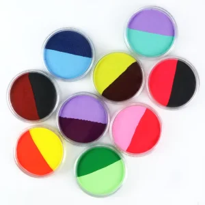 GP High Quality Professional Non Toxic Water Based Face Paint Vegan Split Double Color Body Paint for Kids Washable Face Paint