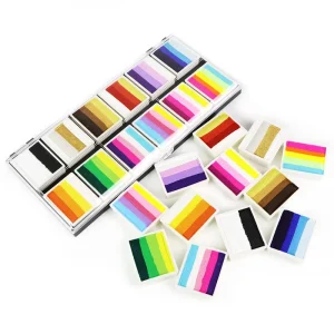 GP High Quality Rainbow Face Body Paint Set Water Based Face Painting Colors Split Cakes Palette Non Toxic Professional 6*10g