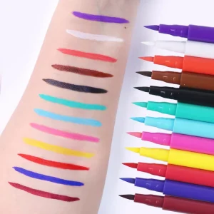 GP Kids Safe on Skin Private Label Temporary Color Paint Tattoo Pen Non Toxic Face Body Paint Marker Pen Kit