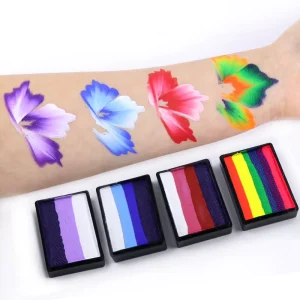 GP Kids rainbow Face Painting Water Based Split Paint and Rainbow Face Paint Easy to Wash Body Painting