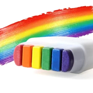 GP Portable Rainbow Pride Children’s Non Toxic Face Paint Stick Washable Face Body Art Crayon for Parades Football Marches