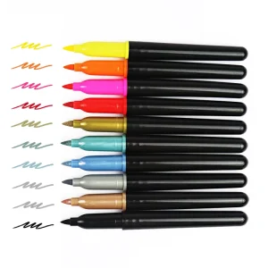 GP Private Label Kids Face Body Paint Marker Pen Kit Washable Temporary Body Art Tattoo Pen Water Based Metallic Bright Colors