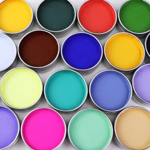 GP Professional Artistic Water Based Non Toxic Skin Friendly Face Body Paint 30g Private Logo Colorful Eyeliner Pot Supplies