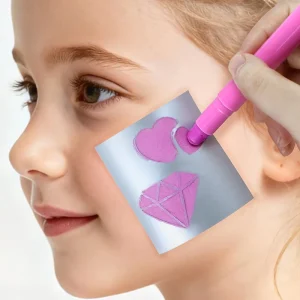 GP Stock PVC Material Reusable Temporary Self-adhesive Tattoo Stencil Set Washable Customized Packing Body Art Airbrush