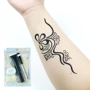 GP long time lasting waterproof temporary tattoo kit black henna tattoo set for body art