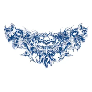 GZXT031-060 Temporary Long Lasting 2 Weeks 15 Days Body Chest Leg Thigh Back Belly Waterproof Juice Tattoo Sticker