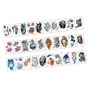 Geisha Body Tattoo Sticker Body Art Tattoo Arm Lotus