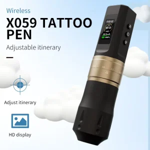 Ghostaxe Lithium Battery Tattoo Pen 2.4-4.2mm Adjustable Stroke Professional Tattoo Machine