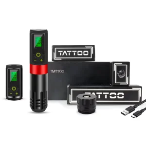 Ghostaxe Premium Adjustable Stroke Tattoo Machine Pen Wireless Painless China Tattoo Machine