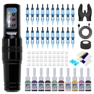 Ghostaxe Tattoo Machine Kit Long-lasting Tattoo Machine Set for Beginners