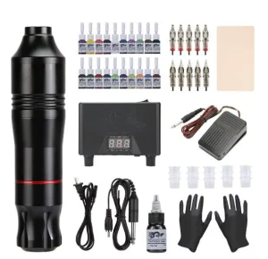 Ghostaxe Wireless Tattoo Pen Machine Kit Tattoo Gun Set for Professional Artist