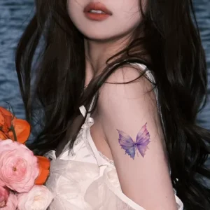 Glitter Butterfly Wing Water Transfer Printed Tattoo Stickers Eye Corner Face Decals Kids Eye Makeup DIY Stickers
