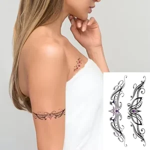 Glittery Temporary Body Tattoo Stickers Sparkling Style for Fashion Forward People