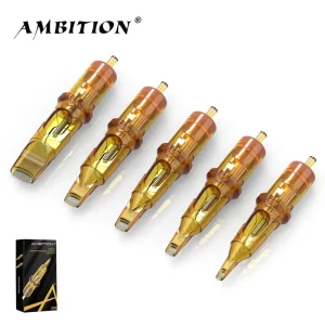 Glory 20pc box 0.25 0.3 0.35mm 1RL 3RL 5RL RL RM RS M1 Disposable Tattoo Needle Cartridge for Body Art Permanent Makeup