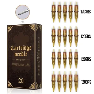 Glory 20pcs box 0.35mm 1203RS 1205RS 1207RS 1209RS RS Round Shader Mixed Size Professional Disposable Tattoo Cartridges Needles