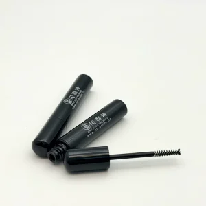 Glossy Black Bullet Mascara Lash Growth Serum Tube Empty Cosmetic Container Custom Logo Screw Cap Chocolate Aluminum Plastic