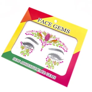 Glow in Dark Gems Body Stickers Fluorescent Face Tattoo Crystals Rhinestone Sticker Body Jewelry Occasions Easter Christmas