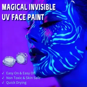 Glow in Dark UV Eye Liner Neon Color Mineral Water Activated Washable Cosmetic Face Body Paint Eyeliner