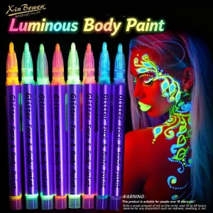 Glow in the Dark Body Paint Pen Face Paint Facial Graffiti Makeup Festive Party Creative Atmosphere Pen