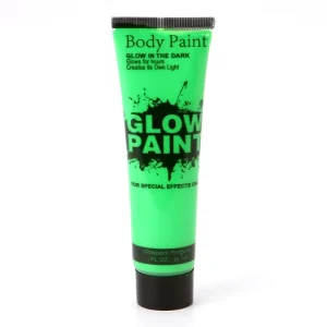Glow in the Dark Vampire Skeleton Face Paint for Adults and Children SFX Cosplay Makeup Body Painting Supplies