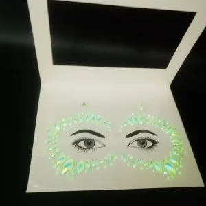 Glows Face Gem Adhesive Gem Sicker Crystal Face Jewels for Festival