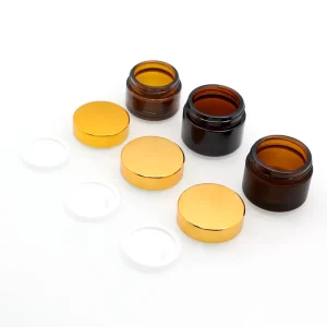 Gold Color Arabic Glass Jar for Bakhoor