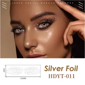 Gold Silver Foil Colorful Eye Speckles Temporary Tattoo Sticker Glitter Freckles Waterproof Sweatproof Party Makeup Freckles